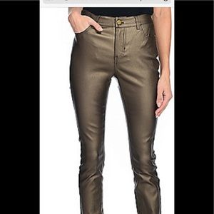 New York & Company Bronze Faux Leather Siz…